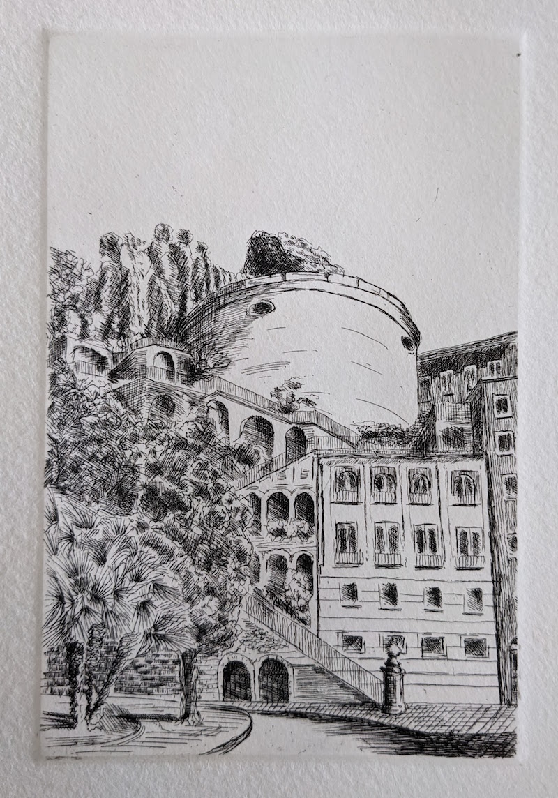 La tour Bellanda, Taille-douce