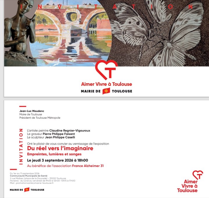 Invitation au vernissage Du réel vers l’imaginaire
