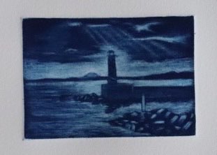 Phare, ciel d’orage, Manière noire