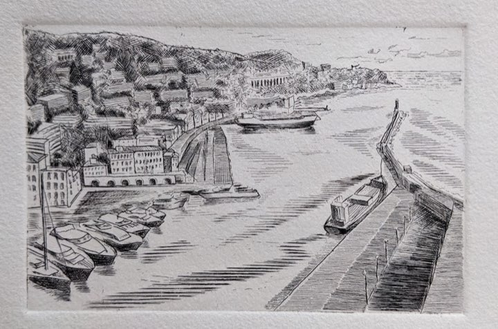 Le port vu du Château, Taille-douce