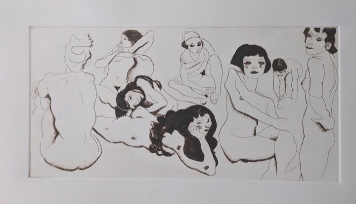 Composition d’après Egon Schiele