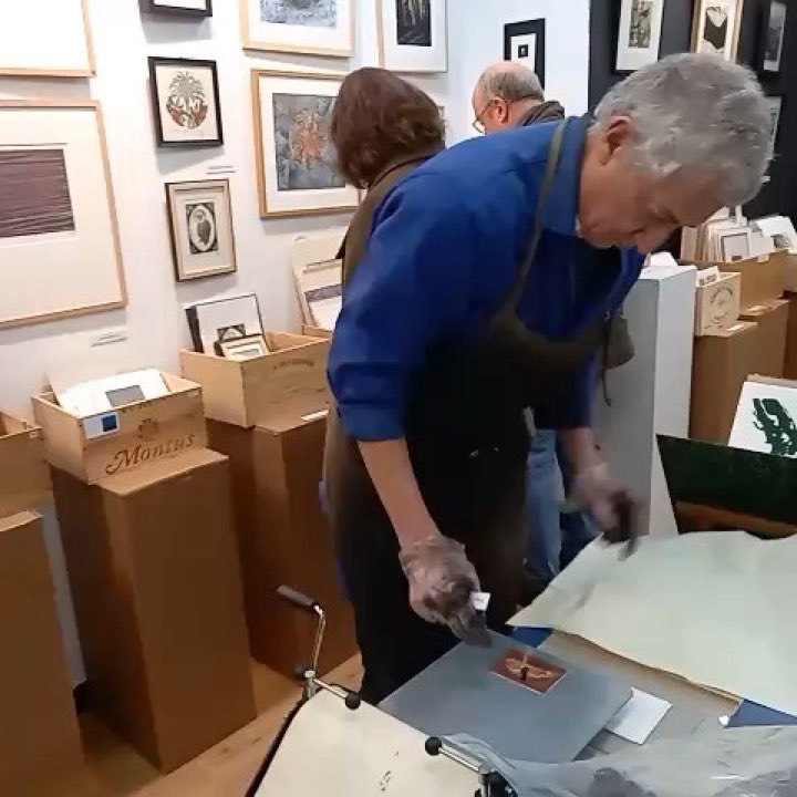 Tirage à la presse, Vidéo